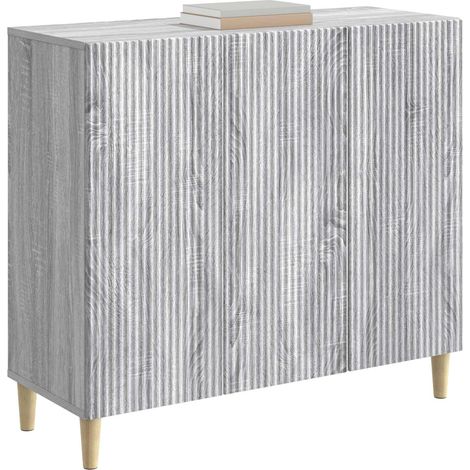 Maison Exclusive - Credenza Grigio Sonoma 89 x 34,5 x 80 cm Legno ingegnerizzato (1/5)
