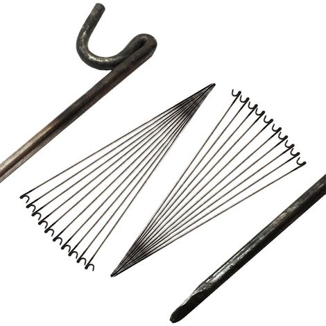 Oypla Safe Net Steel Barrier Fencing Pins 10mm x 1150mm Pack Of 20 (1/5)