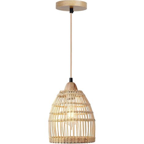 Suspension bambou naturel ø 19 x H 26 cm (1/4)