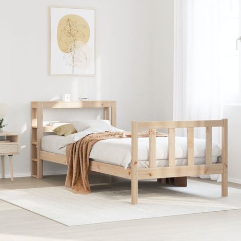 Massivholzbett ohne Matratze 90x200 Kiefernholz vidaXL (1/5)