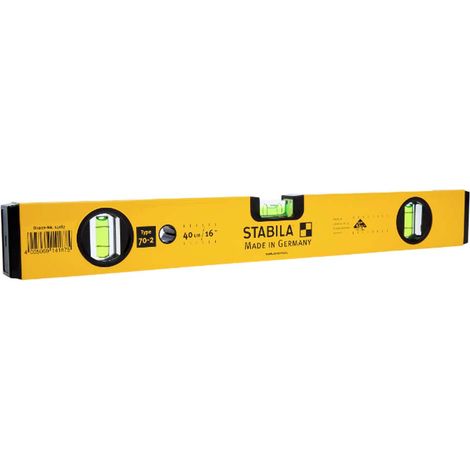 70-2-40 Double Plumb Spirit Level 3 Vial 40Cm (1/4)