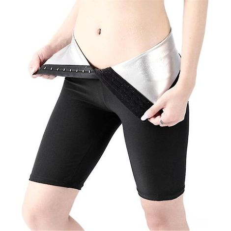 Damen-Jogginghose, hochgeschnittene, figurformende Shorts, warme Thermo-Sportleggings – XL – Five Points