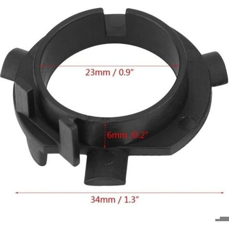 Adaptateur Led H7 - Pour Phare Voiture - Compatible Kia K3 K4 K5 Sorento Sportage Veloster Sonata - Noir - 1 Paire (1/5)