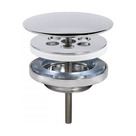 Bonde de lavabo à écoulement libre Chromé - TRES 134215028