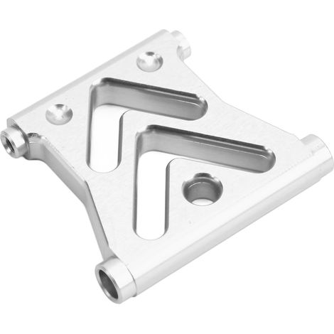 Frontstoßstange aus Aluminiumlegierung für ferngesteuerte Fahrzeuge im Maßstab 1:10, Axial RBX10, silberner Kollisionsschutz (1/5)