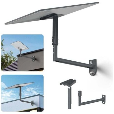 Support Starlink Gen 3, support mural Starlink V3 réglable à 360°, kit de support de poteau Starlink Gen3 avec adaptateur de tube Starlink Gen3 pour kit Internet Starlink Gen3/Mini
