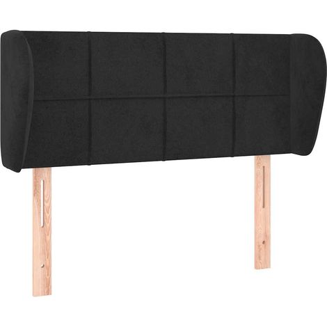 Maison Exclusive - Cabecero de terciopelo negro 93x23x78/88 cm (1/5)