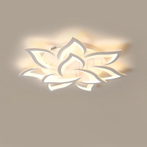 Plafonnier LED moderne à intensité variable, 10 têtes de lampe, diamètre 85 cm, classe d'économie d'énergie E (1/5)