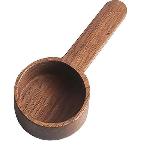 Cuillère doseuse à café en bois, de qualité alimentaire, à long manche, pour grains de café et café en poudre. (1/5)