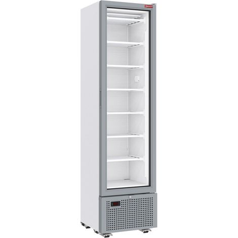 Vitrine ventilée négative 221L - 7 niveaux fixes - Design blanc élégant - Classe C - Thermostat électronique - Diamond