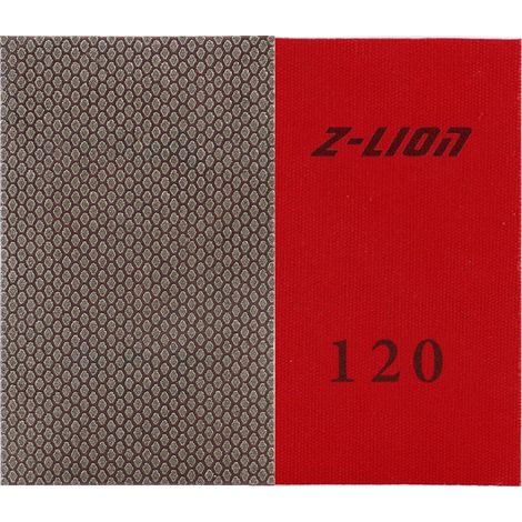Lot de 2 feuilles de papier abrasif diamant pour poncer la pierre, le verre, la céramique (grain 120) (1/5)