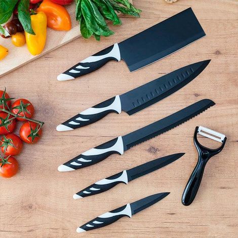 Set di coltelli Cecotec swiss chef 6 pezzi lavabile in lavastoviglie ergonomico (1/5)