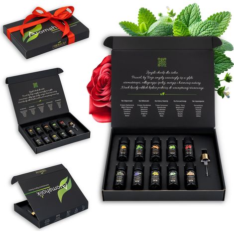 Oli essenziali Set di oli essenziali per umidificatore e diffusore 10x10ml