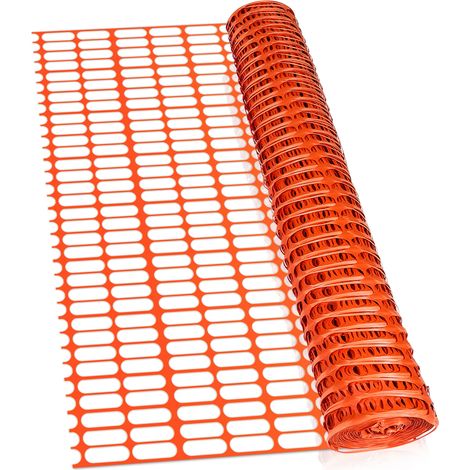 Bauzaun 1x50m Absperrzaun Schutznetz Orange Warnzaun Teichnetz Baustellnetz (1/5)