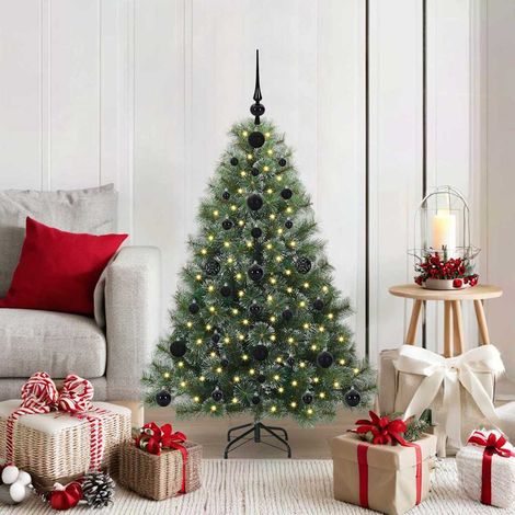 vidaXL Árbol de Navidad artificial con 150 LED Verde 120 cm PE y PVC (1/5)