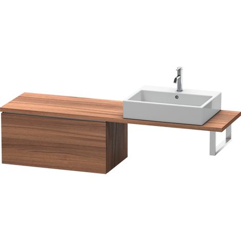 Duravit L-Cube Base pour console, largeur 820mm, profondeur 477mm, 1 tiroir, Coloris: Décor noyer naturel - LC582407979 (1/4)