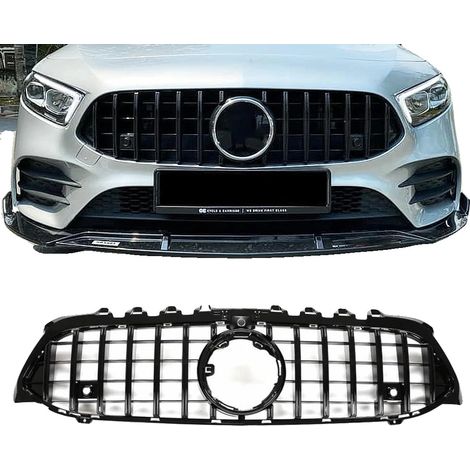 Grille de pare-chocs avant, design style GT, remplacement direct, Trou de caméra noir (1/2)