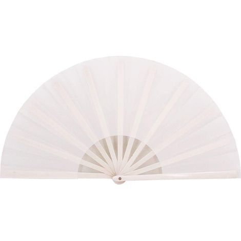 Grands éventails pliants à main, éventails de festival pour femmes et hommes, éventail pliant chinois à main pour festivals de musique, spectacles, cadeaux, fêtes, décoration (noir, blanc) (1/5)