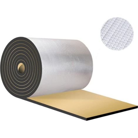 Tapis d’isolation acoustique et thermique avec adhésif 5 mm – 0,5 × 3 m (16.15 ft²), insonorisant pour automobile et espaces intérieurs (capot, toit, portes, coffre, studio, salle de réunion (1/5)
