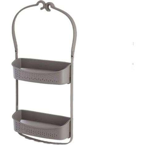 Estante de ducha doble gris tórtola - Colección Fox (1/3)