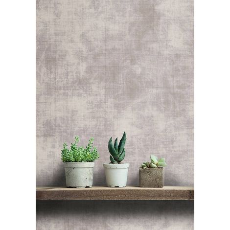 Papier peint panoramique design beige | Tapisserie panoramique tendance pour salon | Papier peint panoramique effet textile - 270 x 500 cm (5 pièces) (1/5)