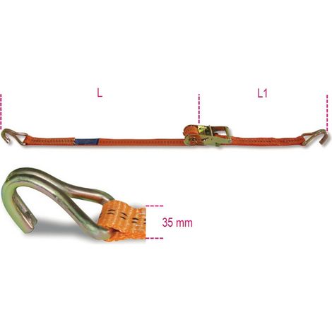 1PZ ROBUR 8181 NASTRO ANCORAGGIO A CRICCHETTO DA MM.35X6MT. (1/2)