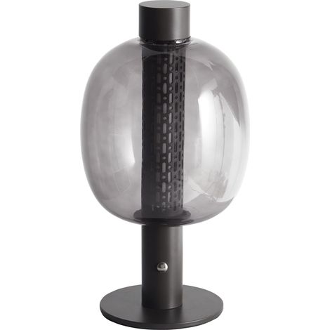 Wireless LED Table Lamp PULANGI with Dimmer Metal Black