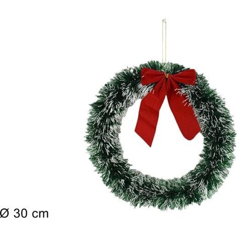 Ghirlanda Dietroporta Decorazione Casa Natale Natalizia 30 cm (1/2)