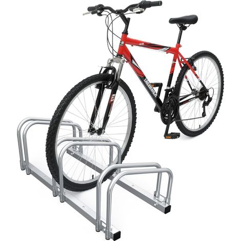 Râtelier Vélo 3 Vélos Range Vélo Système Range Vélo Rangement pour Vélo Support pour Bicyclette Sol ou Mural en Acier Revêtu Support de Rangement Vélo Jardin ou Garage Râtelier Familial (1/5)