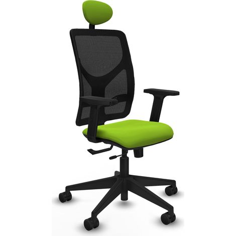 Sedia da ufficio piqueras y crespo Motilla nero ecopelle (1/2)