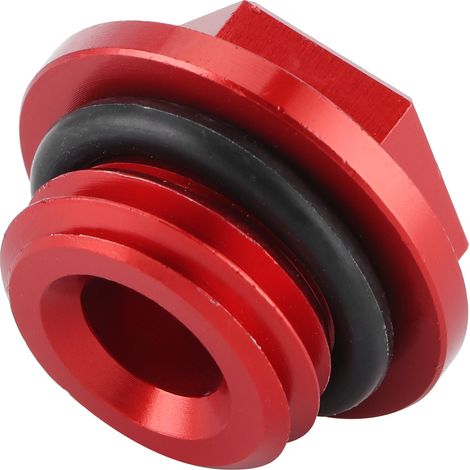 Bouchon de remplissage d'huile à visser, couvercle de réservoir d'essence en aluminium CNC compatible avec Honda CR125R/CR250R/CR480R (rouge) (1/5)
