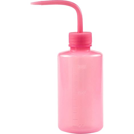 Flacon de Nettoyage pour Cils avec Bec Coude Anti-Fuite, Vide en Plastique Souple pour Extensions de Cils Rose 250ml (1/5)