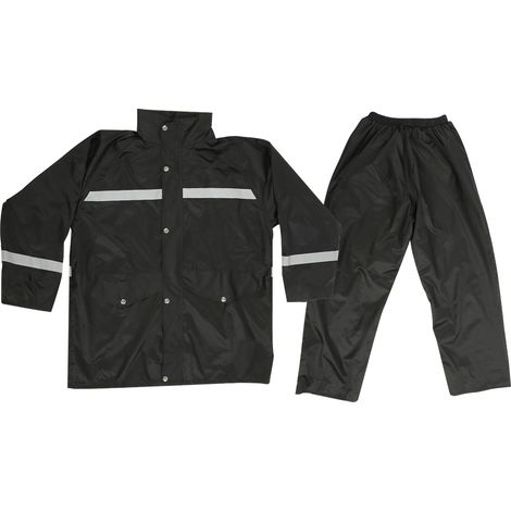 Ensemble imperméable réfléchissant 2 pièces, coupe-vent et imperméable, pour la sécurité routière (XL) (1/5)