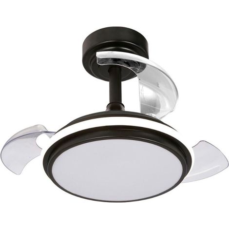 Cristalrecord Deckenventilator Elegant Schwarz 32-55 cm LED