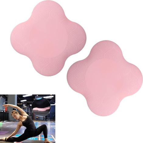 Yoga Knee Pads, 2 Piece Yoga Mat, Non-Slip Knee Pads, Yoga Mat, for Pilates Yoga Bolster Sports Knee Pads, 20 x 20 cm (1/5)