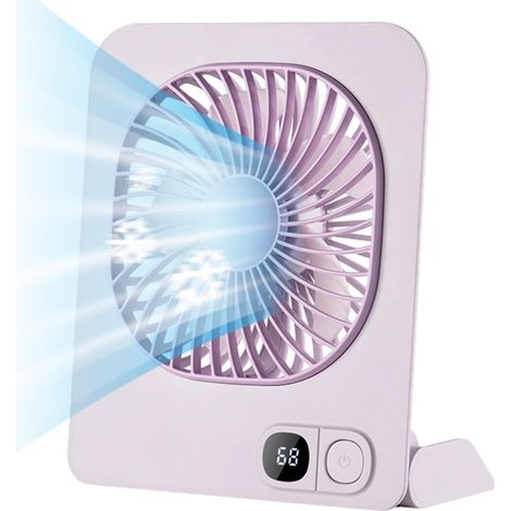 Ventilateur Magnétique 3 Vitesses, Alimenté Par Batterie, Silencieux, Ventilateur USB De Bureau Personnel Pour Chambre Pour Maison Gym École Bureau Dortoir Desk Cuisine Pique (1/5)