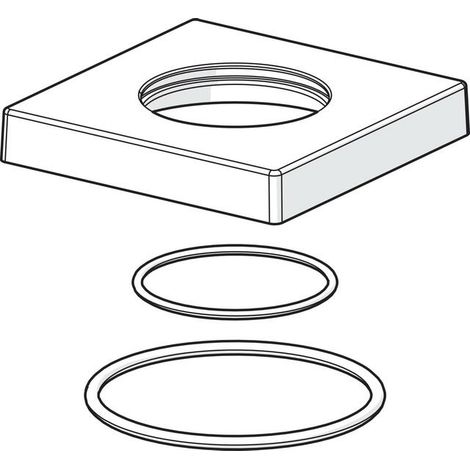 HANSA Rosette HANSA 75x75 mm Chrom, 59914211 (1/2)