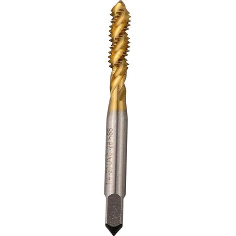 Taraud spiralé, HSS, 1/4-20 UNC, pour aluminium et plastique (1/5)