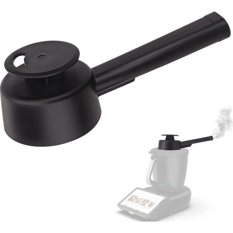 Conducteur de vapeur pour Thermomix TM7, embout de charnière à vapeur avec protection anti-débordement TM7, accessoire de hotte aspirante avec poignée de sécurité, résistant à la chaleur, rotatif (1/5)