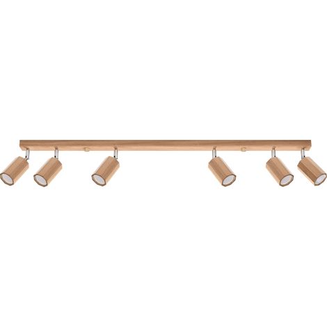 ZEKE 6 oak ceiling lamp (1/5)