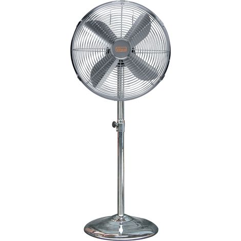 Ventilateur sur pied Vinco 90W 3 vitesses oscillant hauteur 150cm en me'tal chrome' (1/2)