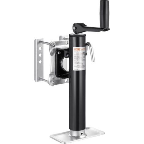 Anhängerheber, 907 kg dynamische Tragkraft, robuste, schwenkbare Ausdrehstütze, 265-515 mm Abstellstütze mit Griff für Wohnwagenanhänger, Pferdeanhänger, Nutzanhänger und Yachtanhänger (1/5)