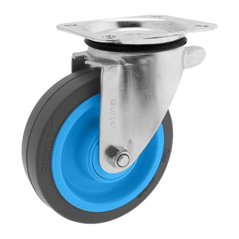 Roulette industrielle Pivotante Guitel Hervieu, Acier galvanisé, Ø 160mm, 350kg ( Prix pour 1 )