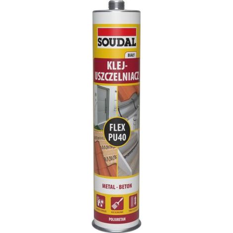 Colla sigillante poliuretanica flessibile PU 40 bianca 300 ml - USZ 40PU 30B