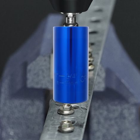 Douille universelle 1/4 po-3/4 po + bielle en acier CR-V 3/8 po pour l'industrie automobile (bleu)
