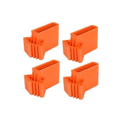 4 Pièces Couvre-Pieds D'échelle,Pieds D'escalier Antidérapants en PVC pour Escaliers Revêtements en Caoutchouc Antidérapants, Coussin de Protection D'échelle pour échelles Télescopiques,etc (1/5)