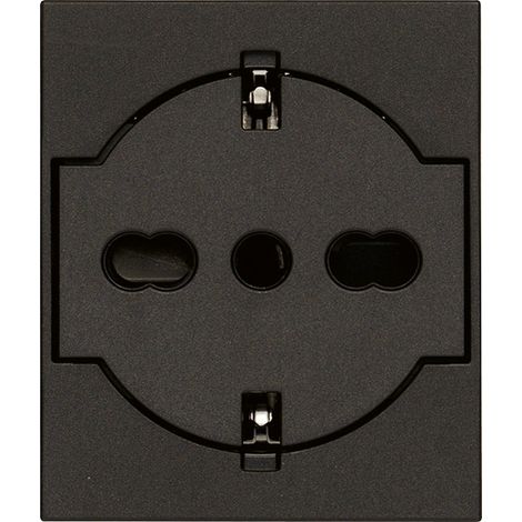 VIMAR - 30211.G Prise universelle 2P+T P40 avec fil noir