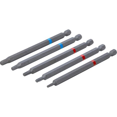 Set de puntas para destornillador bgs-do-it-yourself extra largo 110 mm 5 piezas (1/4)