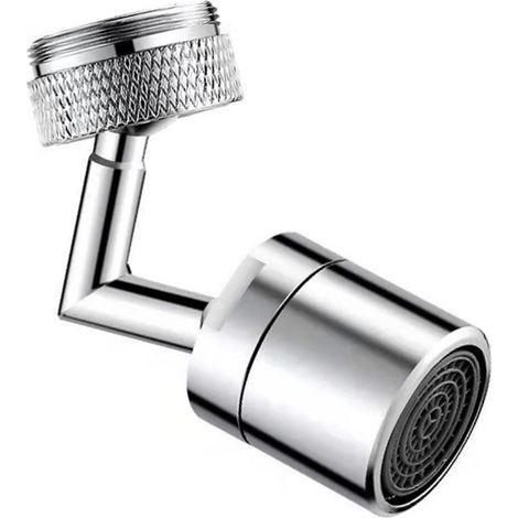 Robinet à tête pivotante, raccord métallique, rotatif, compatible avec tous les modèles, accessoire durable pour la cuisine et la maison, unité unique (1/5)