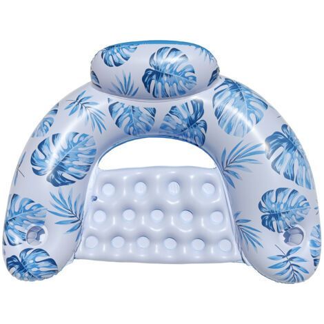 Floats for Adults,Inflatable Floating Bed Relaxing U-shaped Floating Chair with Cup Holder for Swimming Pool, Beach, River, Vacation, Water Games and Outdoor Parties (1/5)